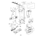 LG LFXS26973D/00 case parts diagram
