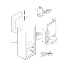 LG LFXS26973D/00 icemaker & ice bin parts diagram