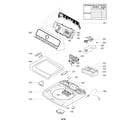LG WT7100CW/00 top cover assembly diagram