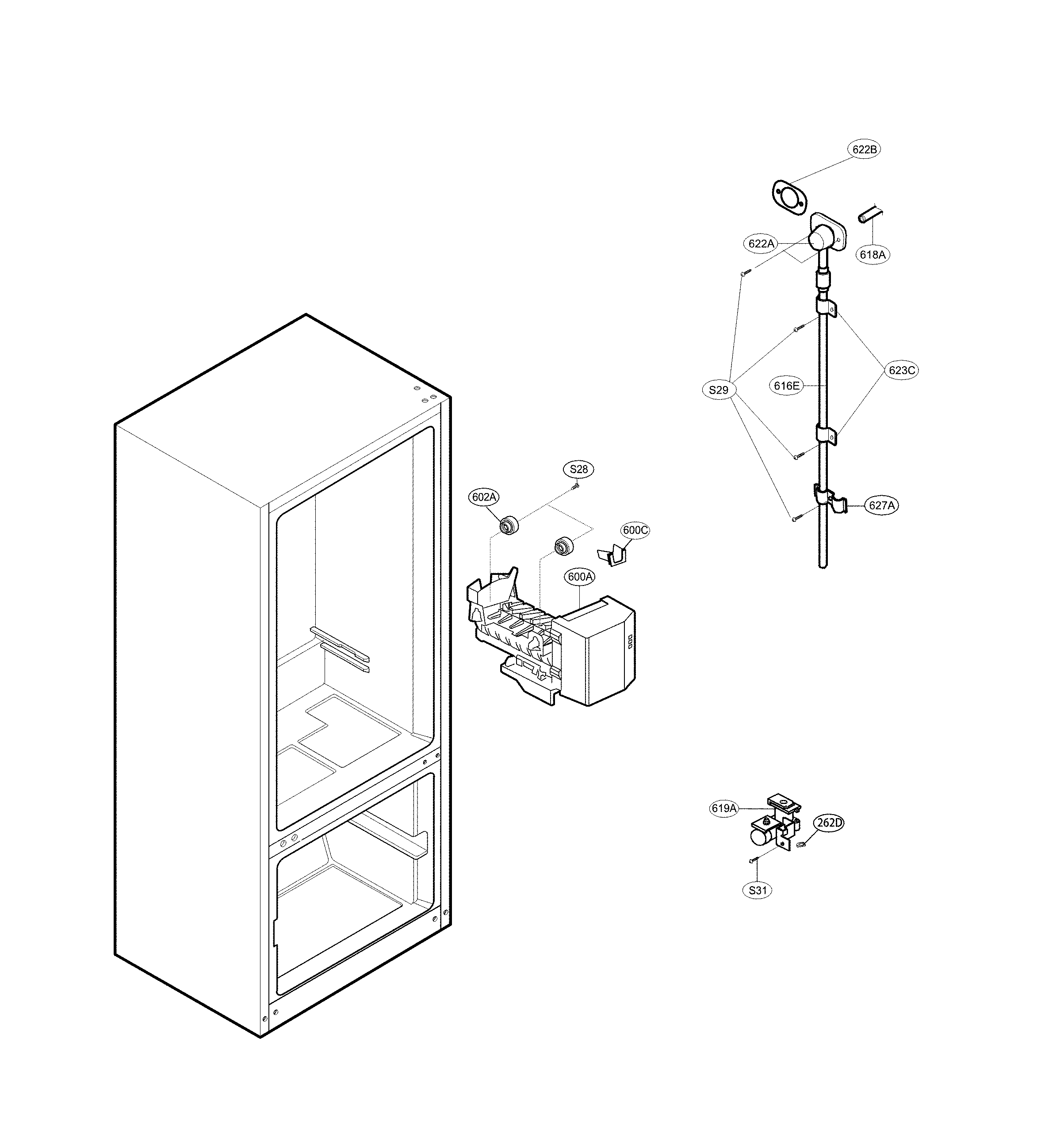Ice maker parts
