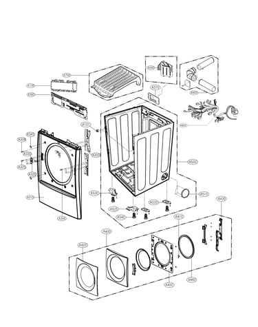 Cabinet and door parts