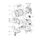 Kenmore 79681582411 drum parts diagram