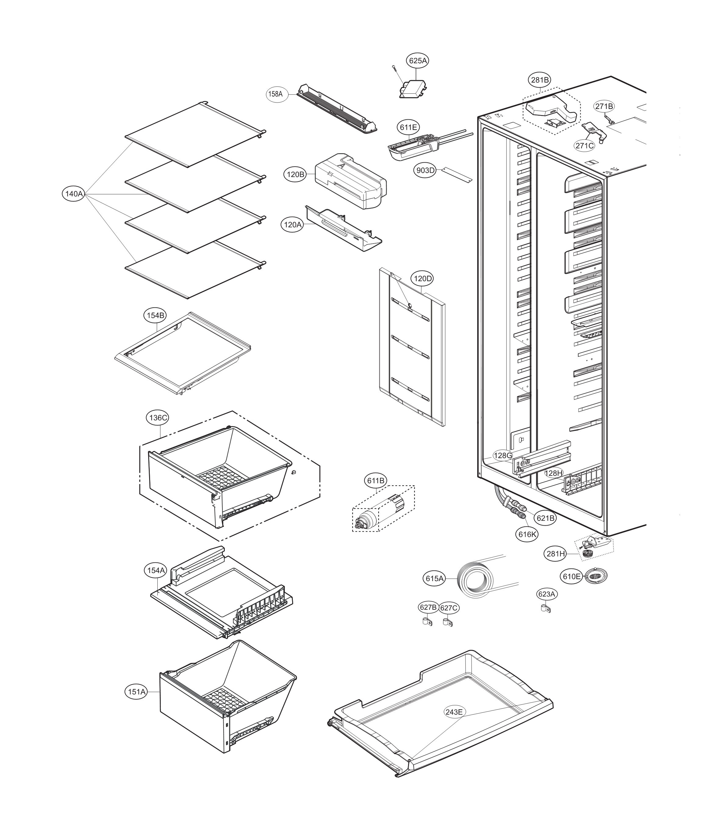 Refrigerator compartment