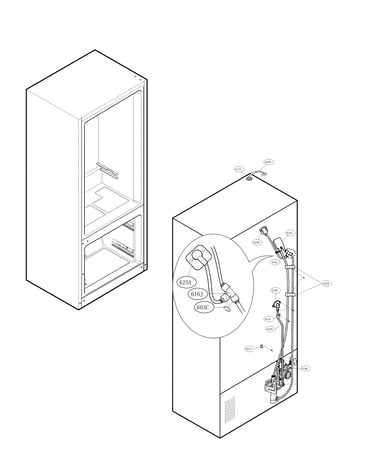 Valve and water tube parts