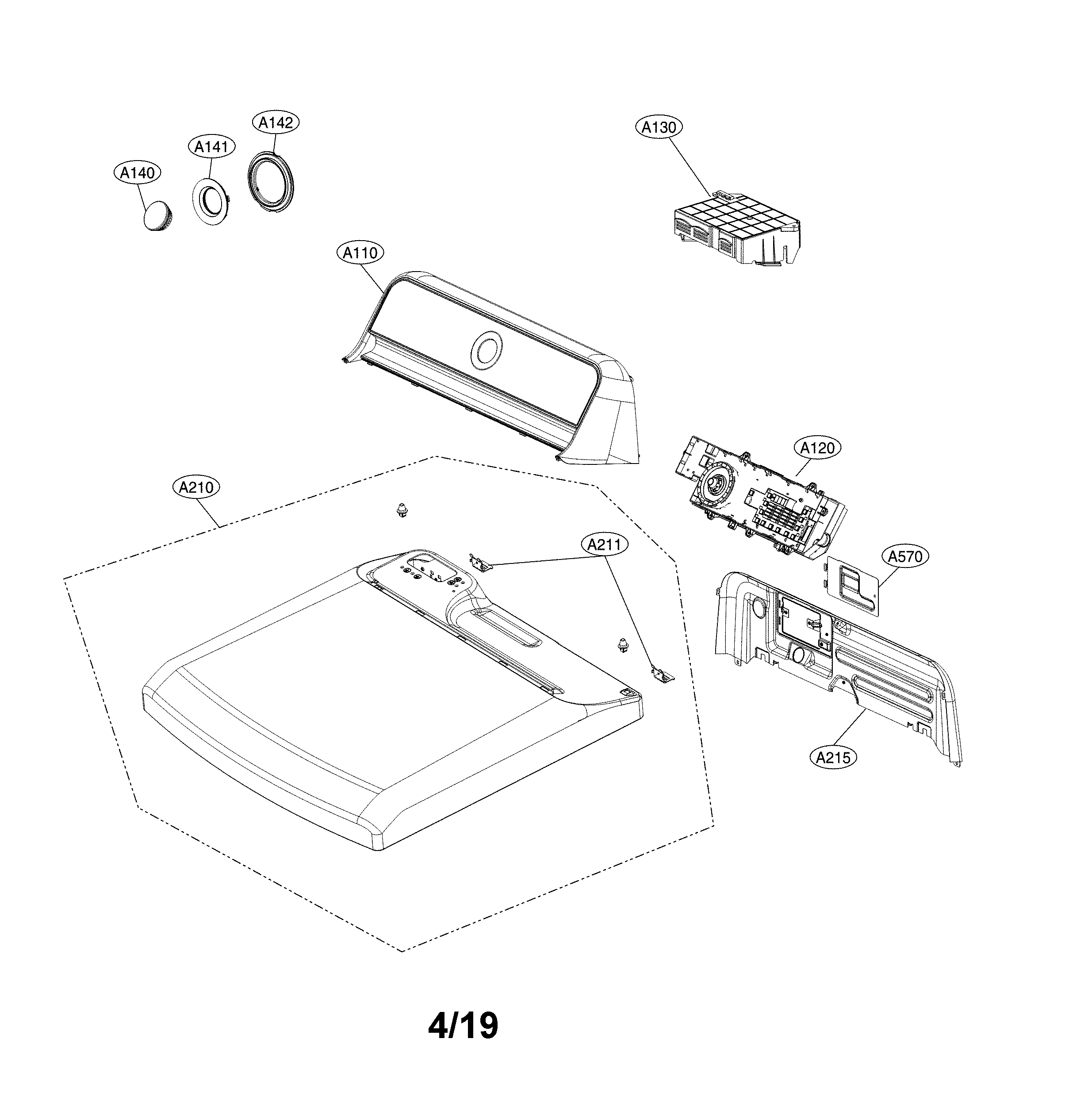 Control panel and plate assembly