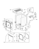 Cabinet and door assembly