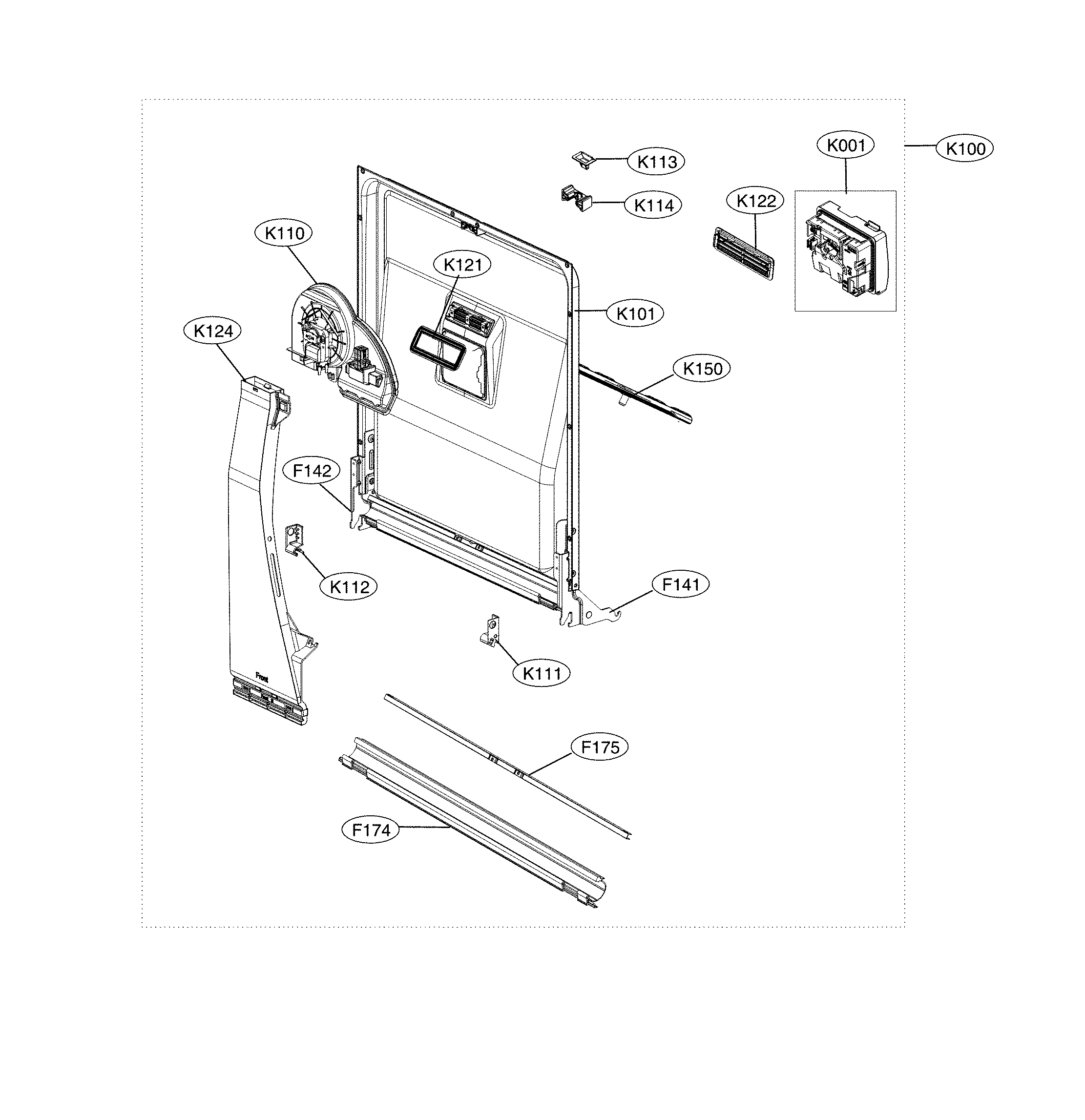 Door liner assembly