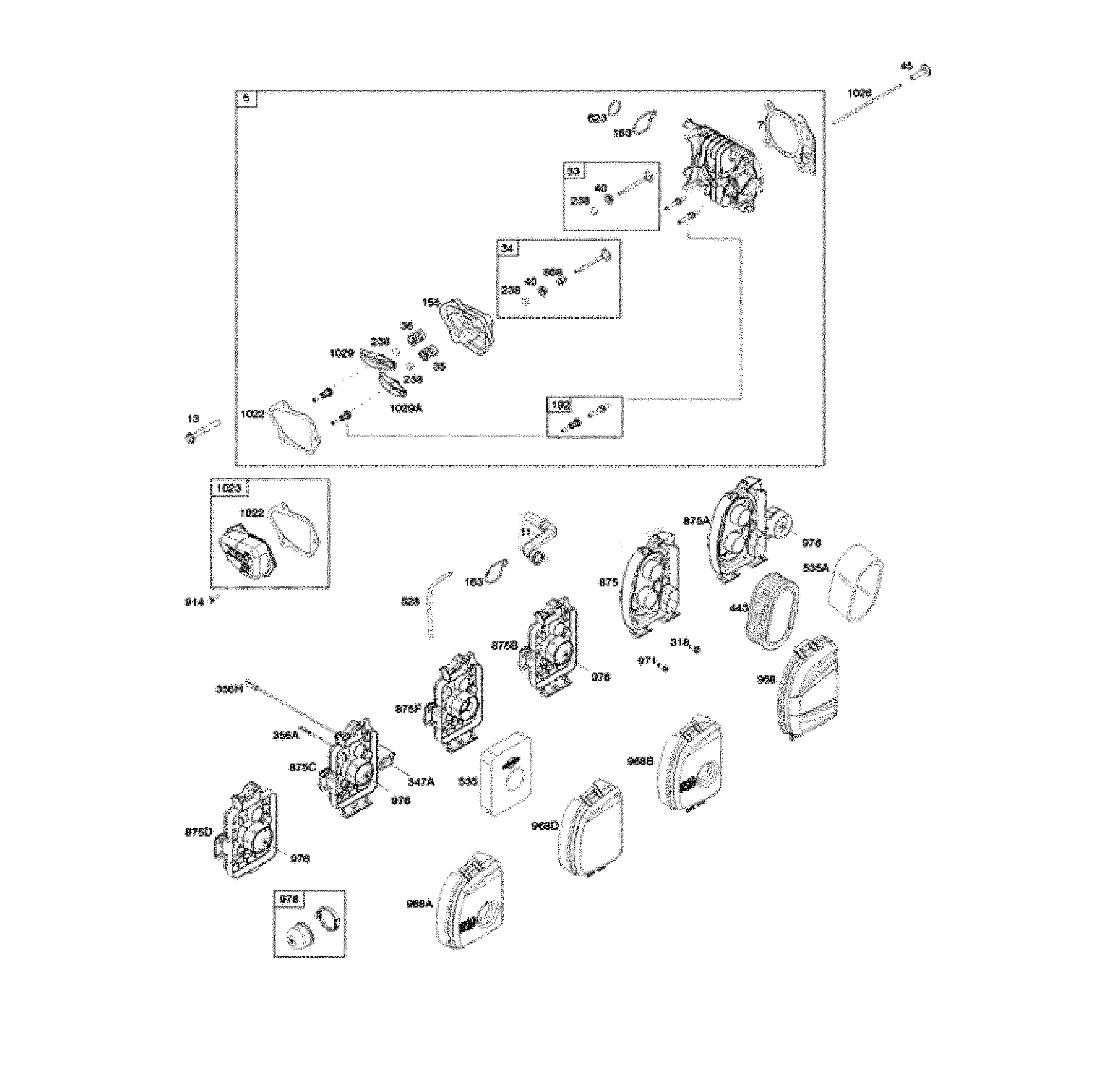 Cylinder head and air cleaner