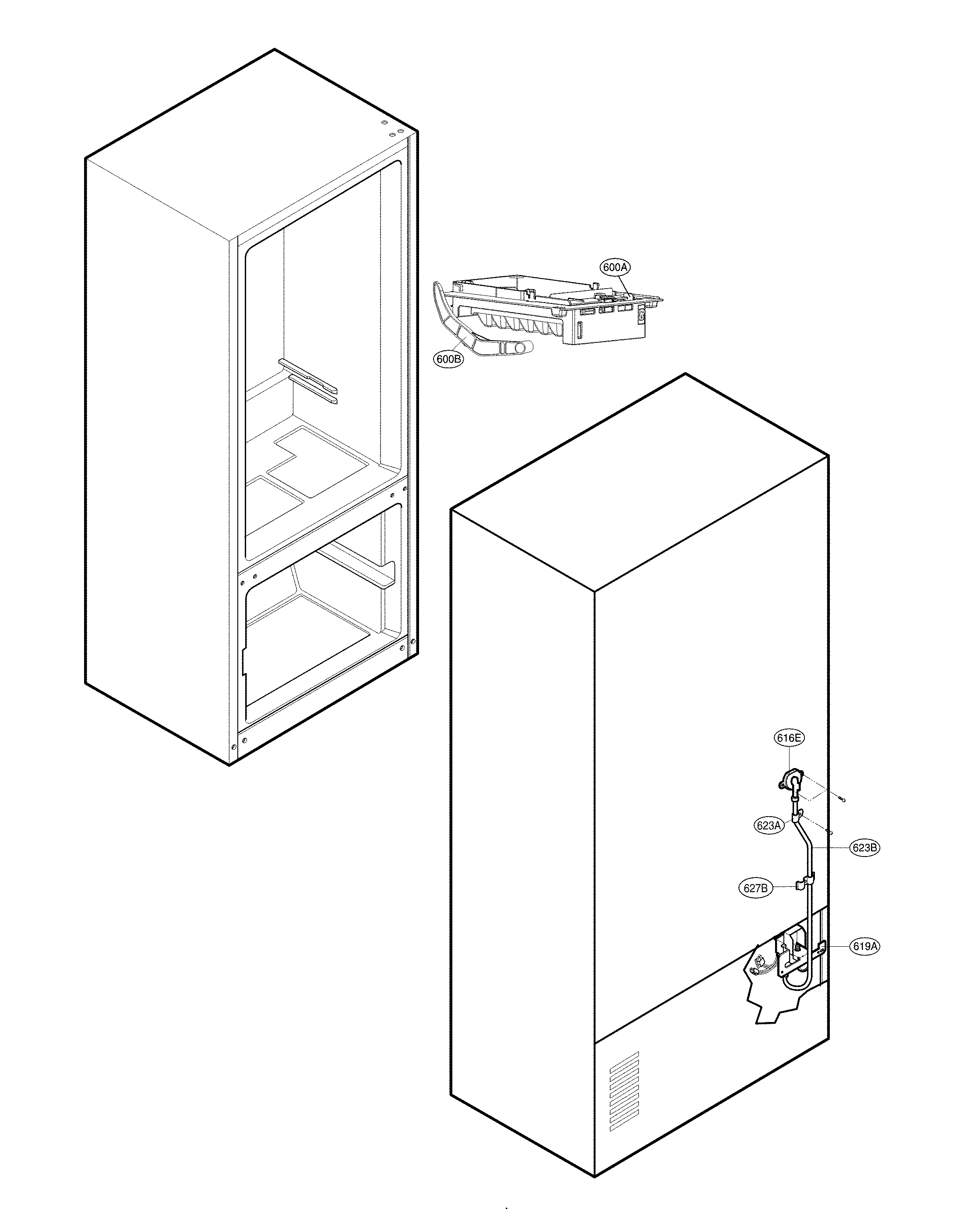 Water and icemaker parts