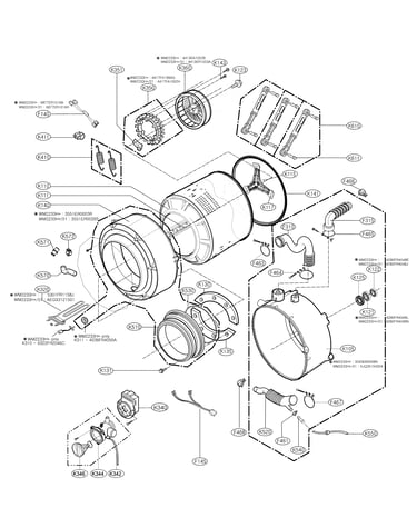 Drum and tub assembly