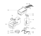 LG WM2233HW/01 dispenser assembly diagram