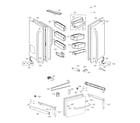 LG LFXC24726D/01 door parts diagram