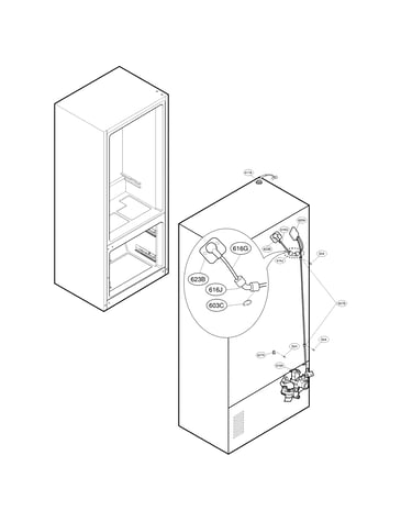 Valve and water tube parts