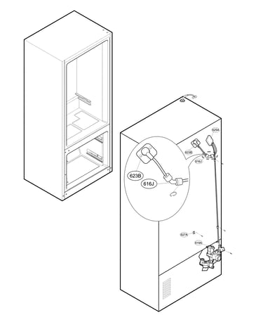Valve and water tube parts