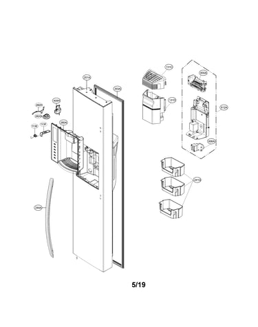 Freezer door