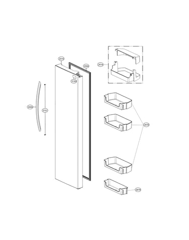 Refrigerator door