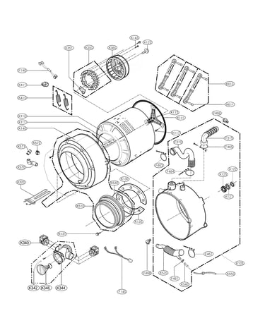 Drum and tub assembly