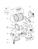 Drum and motor assembly