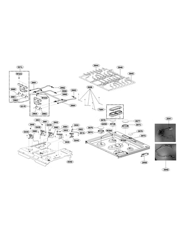 Cooktop parts