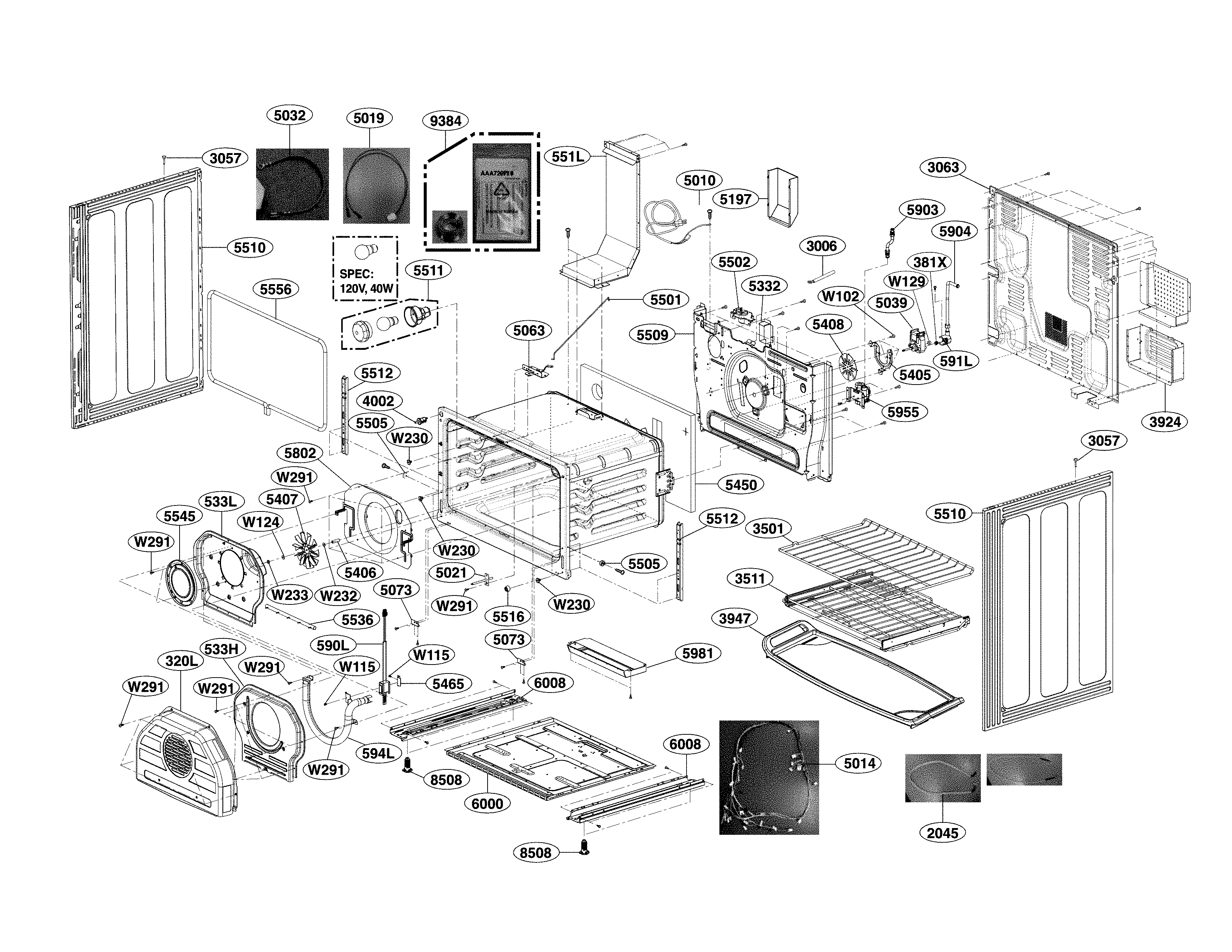 Cavity parts