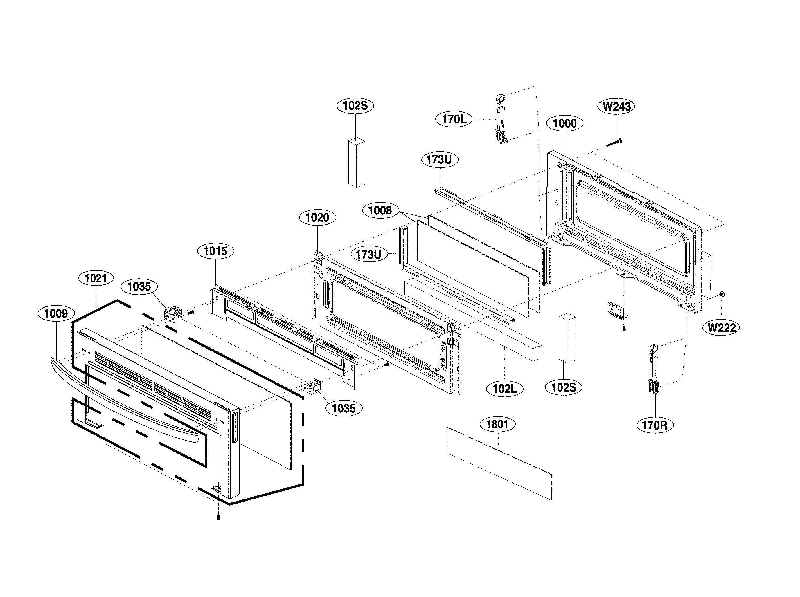 Upper door parts