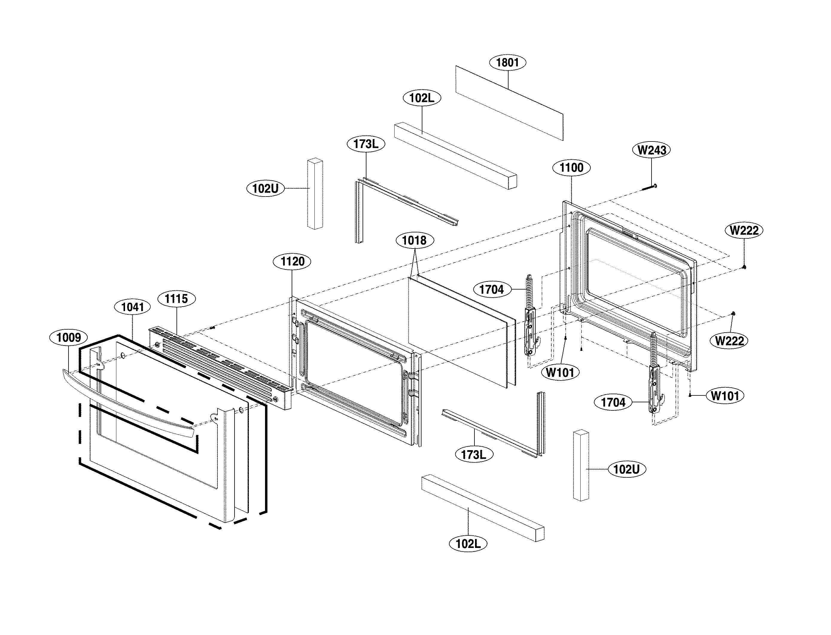 Lower door parts