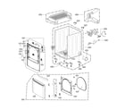 LG DLG7101W/00 cabinet and door assembly diagram