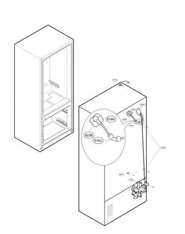 Valve and water tube parts