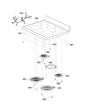 Cooktop parts