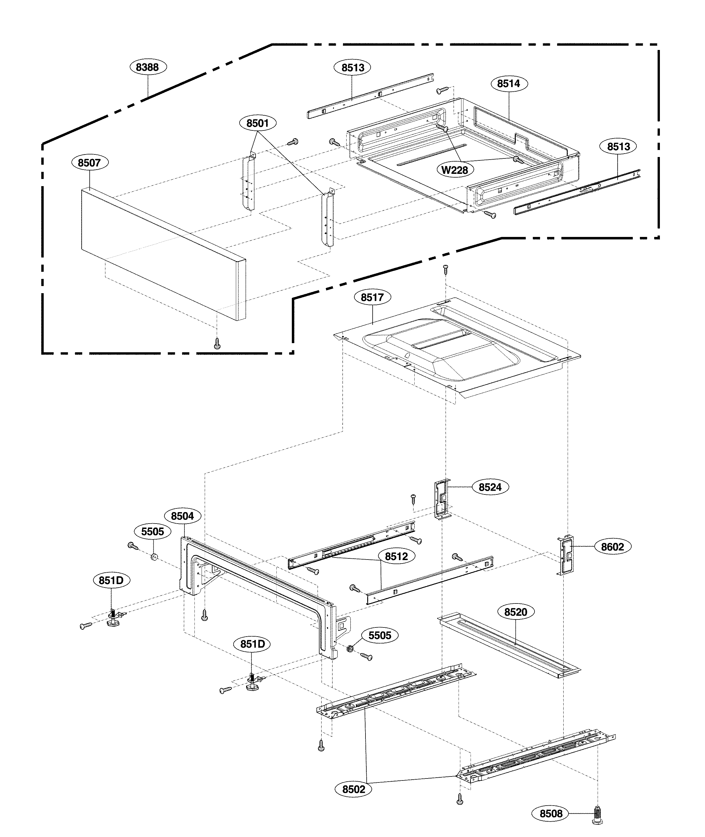 Drawer parts