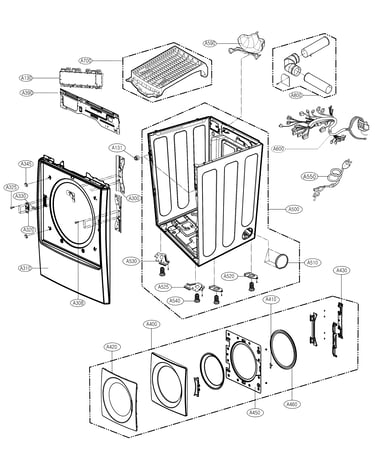 Cabinet and door parts