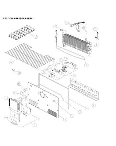 Freezer parts