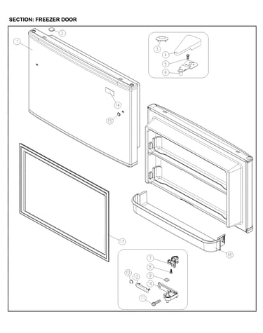Freezer door