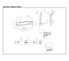 Kenmore 11161202713 handle parts diagram