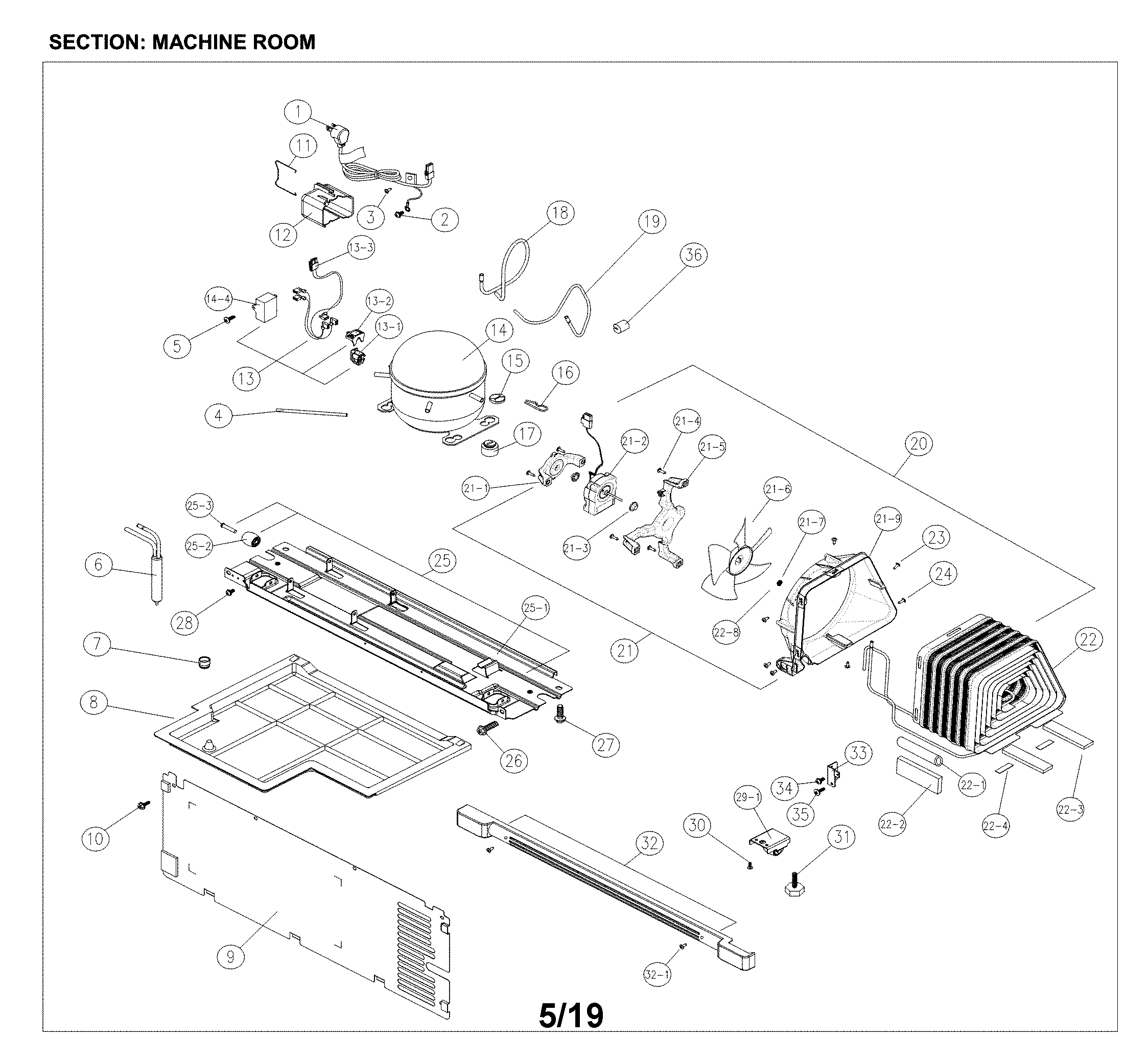 Machine/compressor room