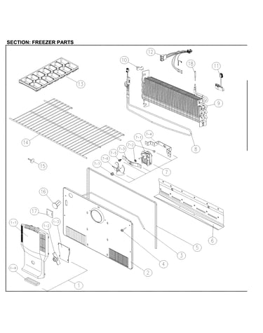 Freezer parts