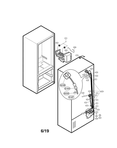 Ice maker freezer parts