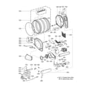 Kenmore Elite 79691548210 drum parts diagram