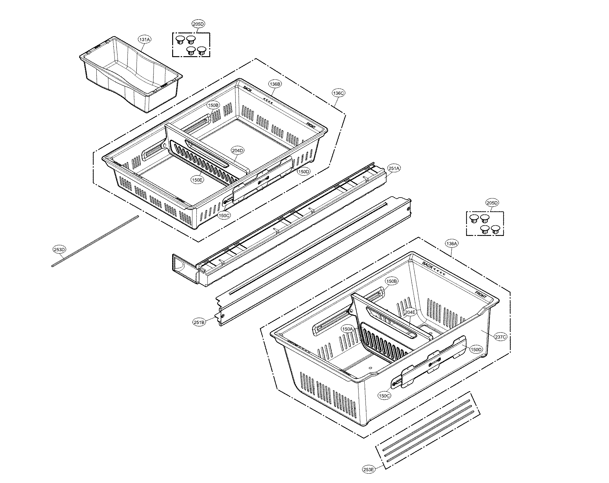 Freezer parts