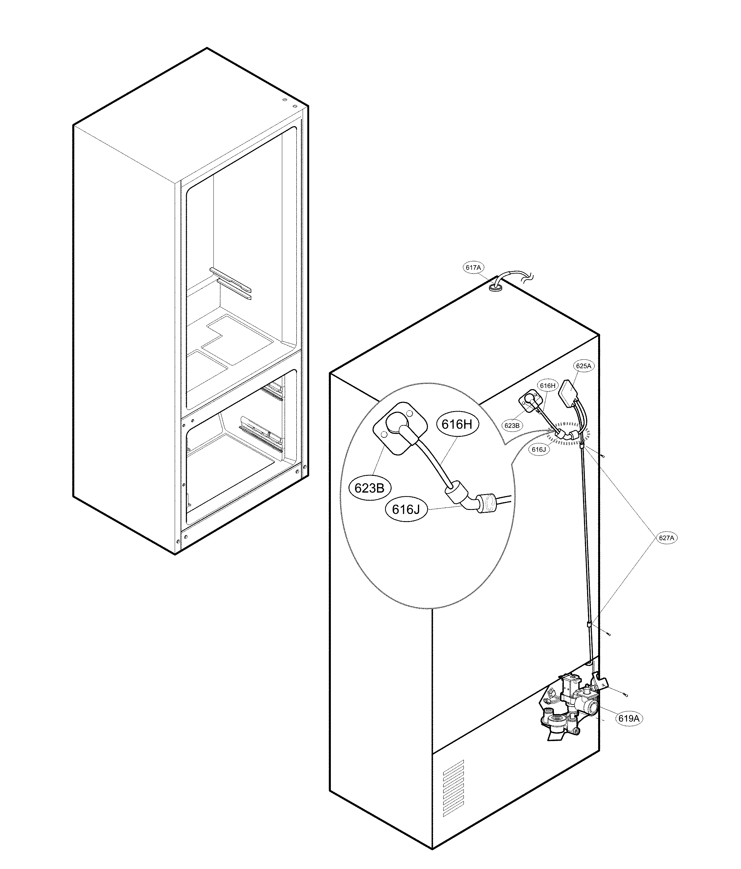 Valve and water parts