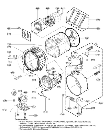 Drum and tub parts
