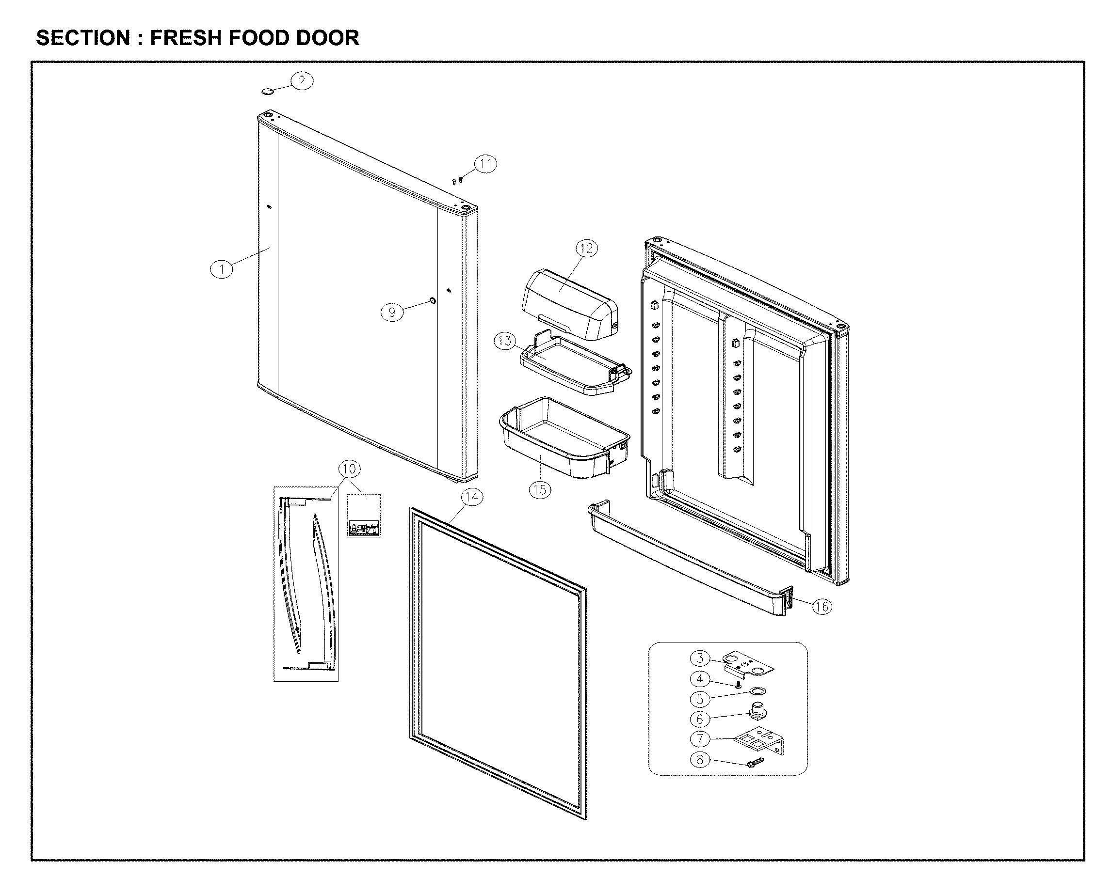 Fresh food door