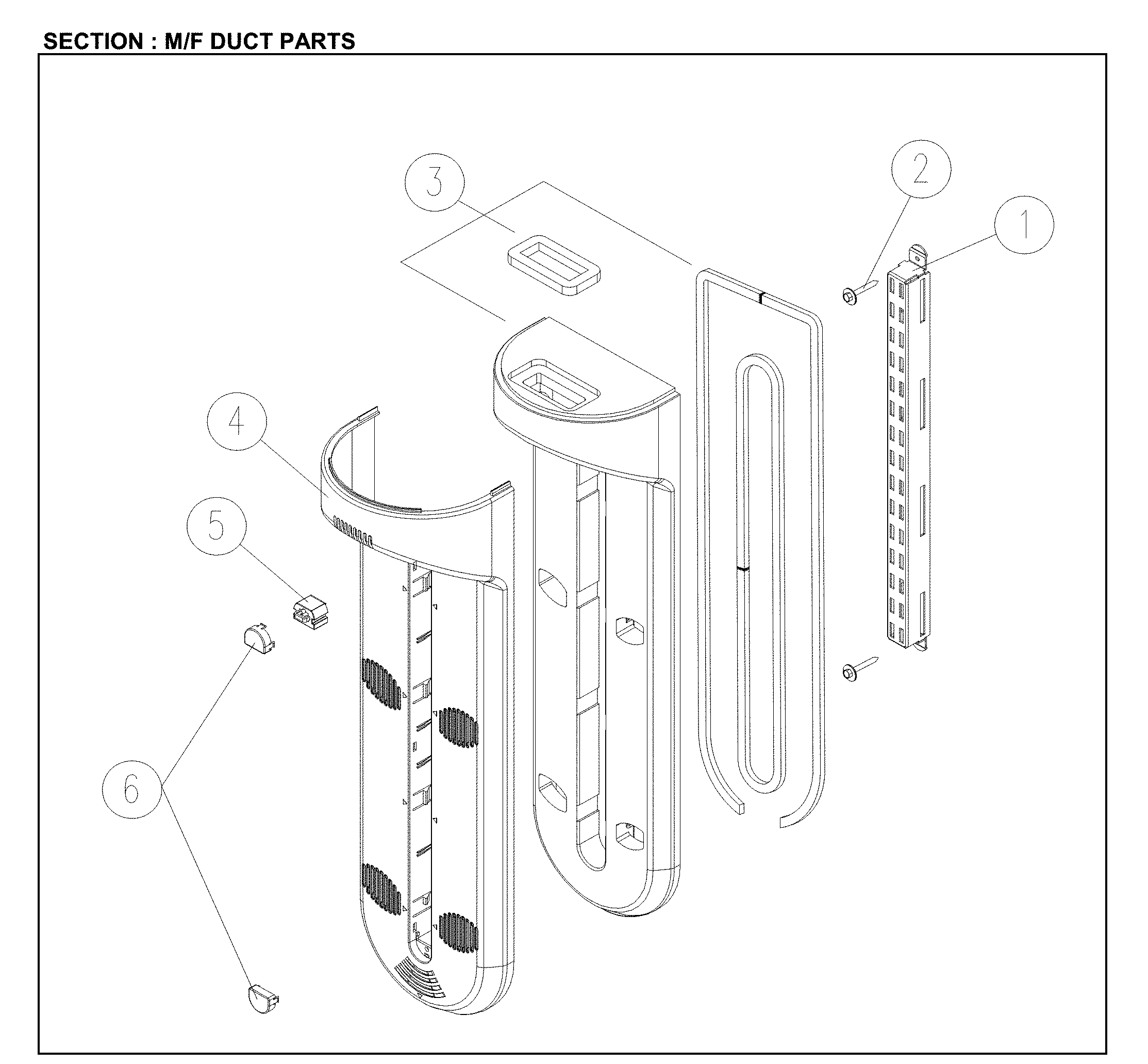 M/F DUCT PARTS