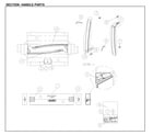 Kenmore 11161205713 handle parts diagram
