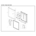 Kenmore 11161205714 fresh food door diagram
