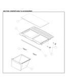 Crisper shelf& accessories
