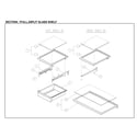 Kenmore 11161205714 full and split glass shelves diagram