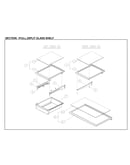 Full and split glass shelves