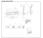 Kenmore 11161209713 handle parts diagram