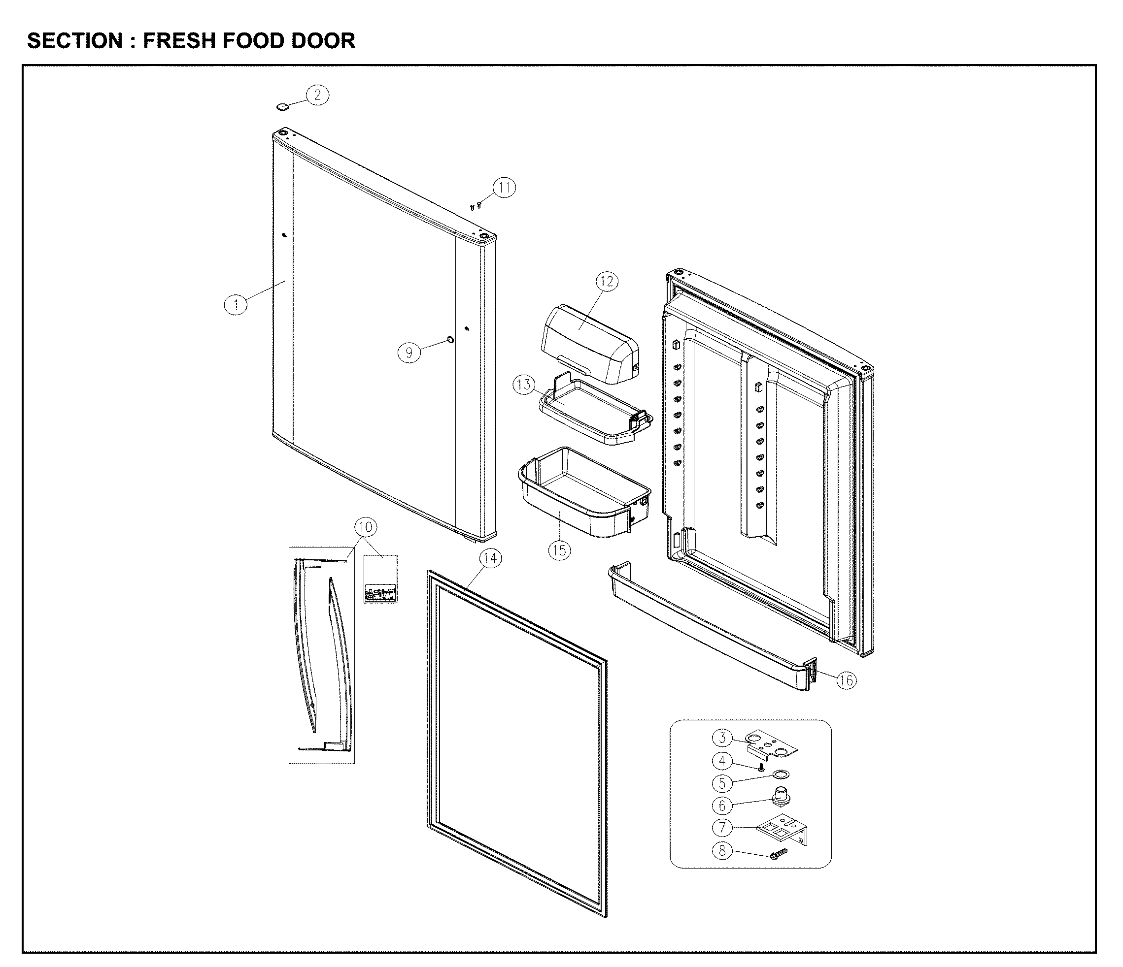 Fresh food door